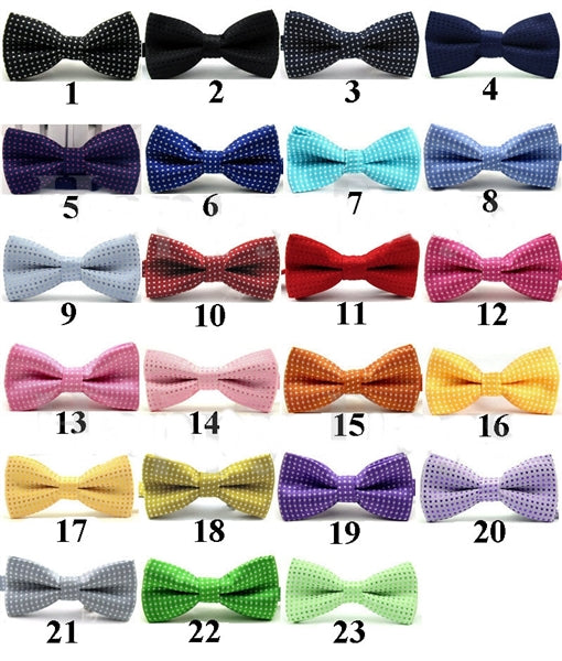 Polka Dot Bowtie One Size: VARIOUS COLOURS