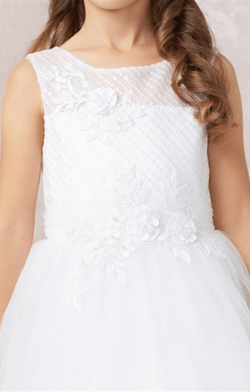 TT 5753 Ankle Length Gown: WHITE