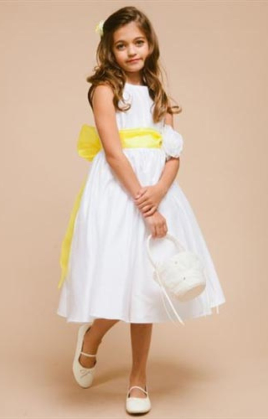 Shirley Dupioni Dress: WHITE