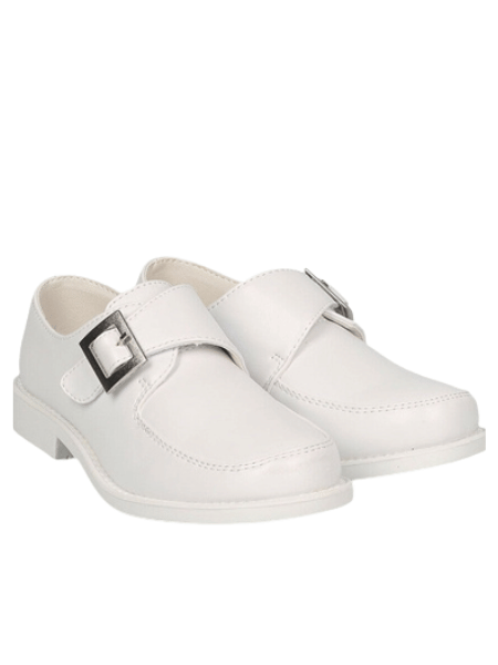 Jackie 352 Boys Shoes: WHITE