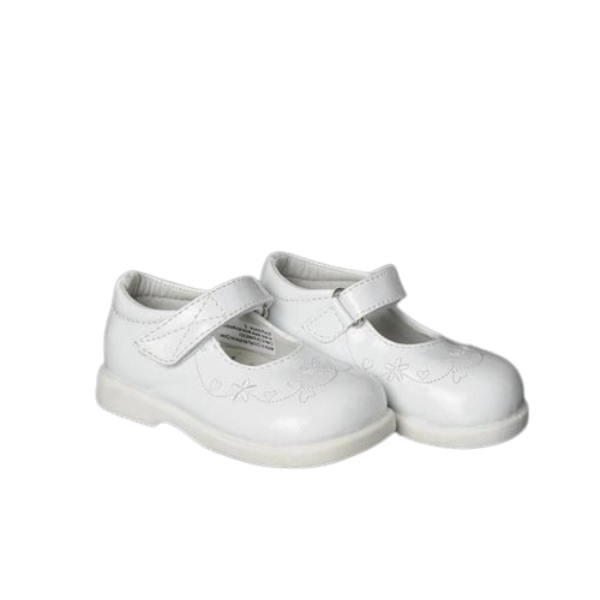 2655 Baby Shoes: PATENT WHITE