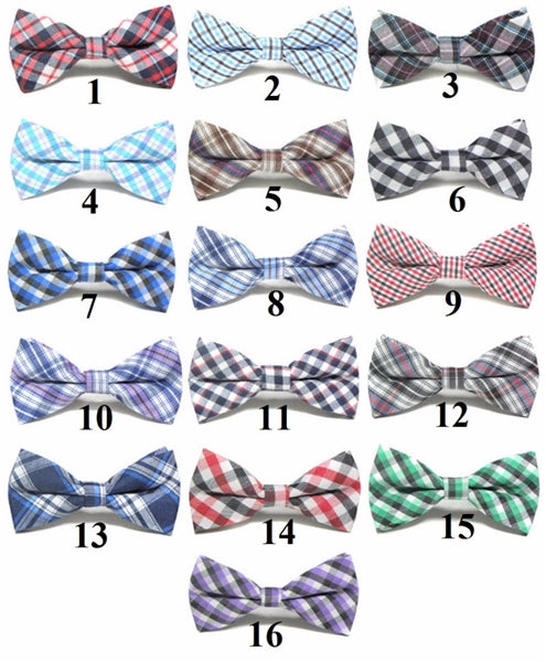 Plaid Bowtie One Size: VARIOUS COLOURS