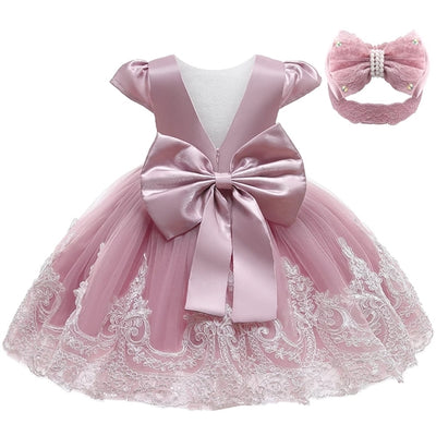 Megan Baby Dress - Rose Pink