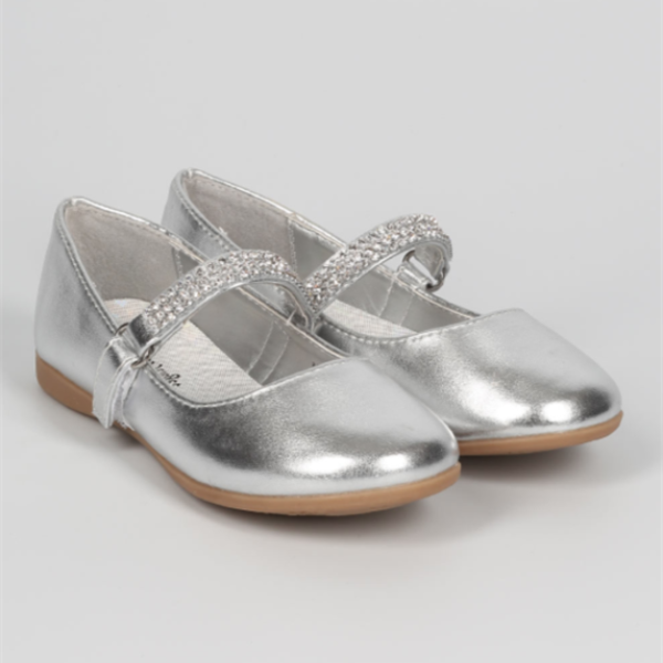 Kelly Flats for Girls: SILVER