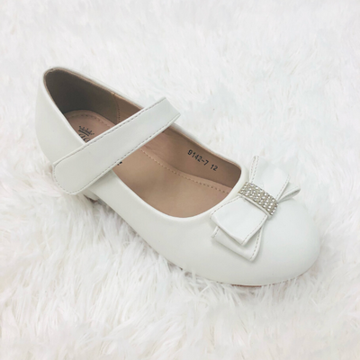 Dress Shoes with Low Heel: White (9142)