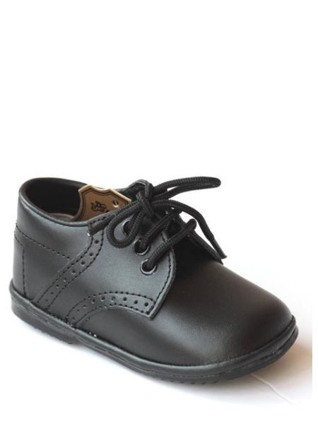 Leather Shoes for Toddler Boys: BLACK
