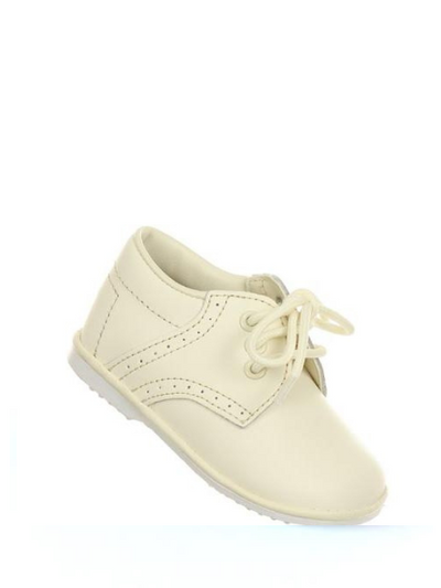 Leather Shoes for Toddler Boys: IVORY