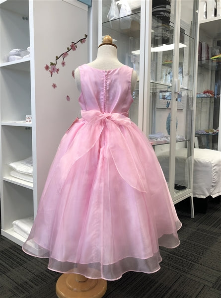 Olivia Organza Dress: Pink
