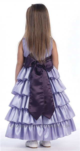 Ruth Tiered Dress: LILAC