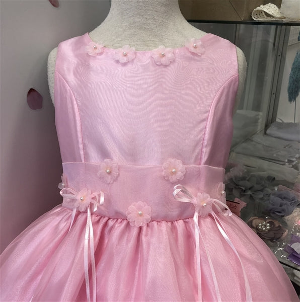 Olivia Organza Dress: Pink