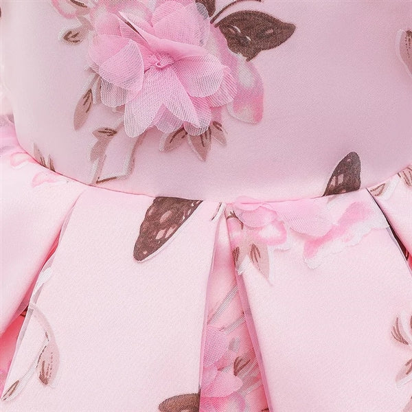 Lauren Butterfly Short Dress: Pink