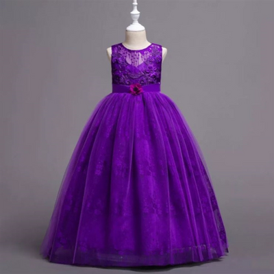 Esmeralda Long Dress: Purple