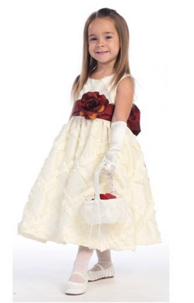 Terri Girls Dress: IVORY