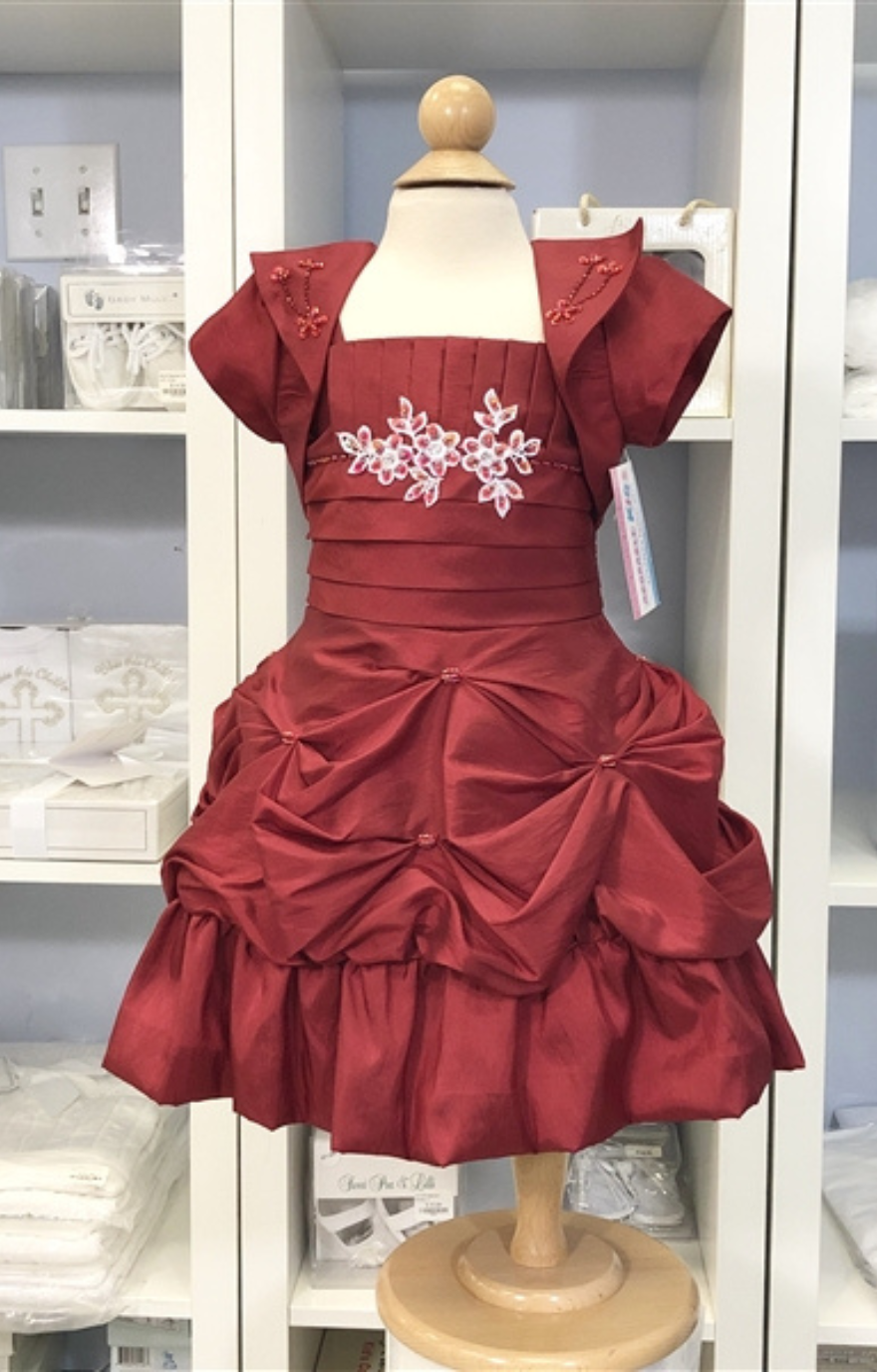 Sansa Long Dress: CLARET RED