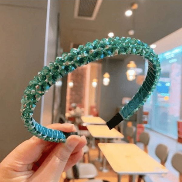 Crystal Headband: Green