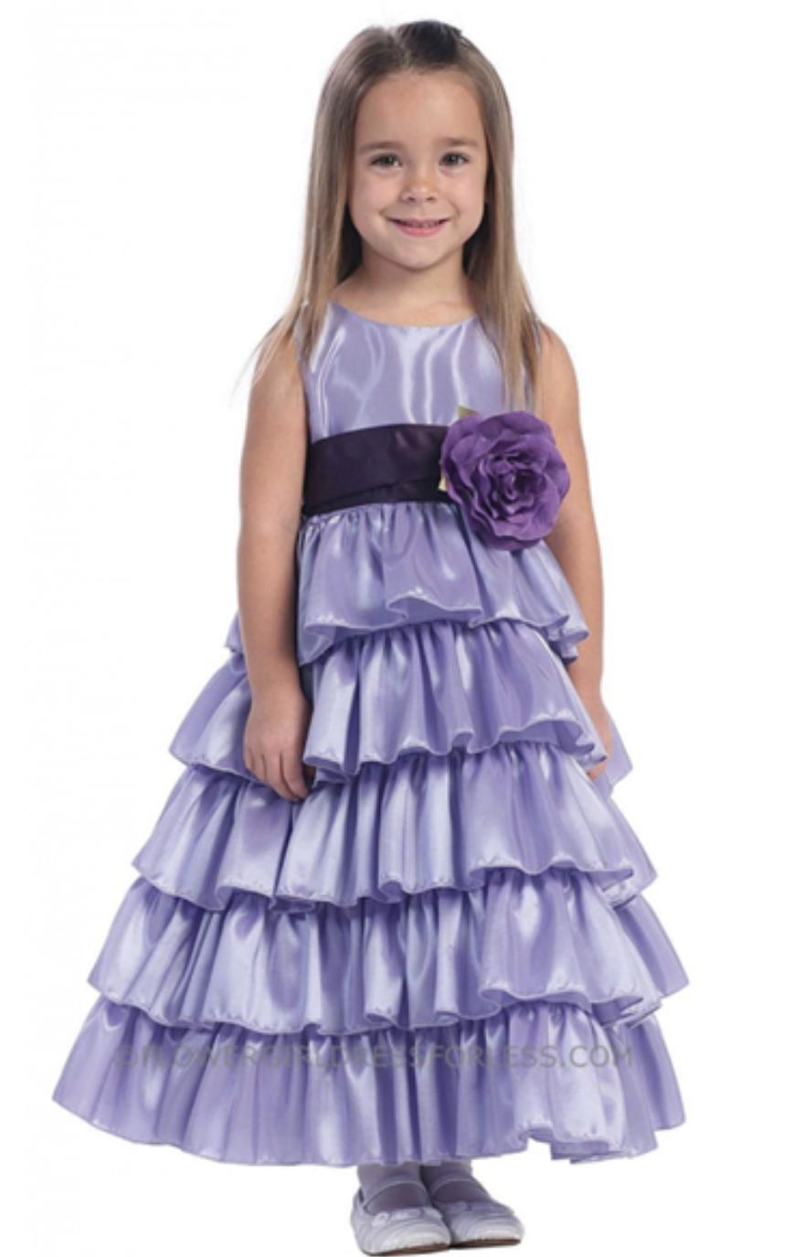 Ruth Tiered Dress: LILAC