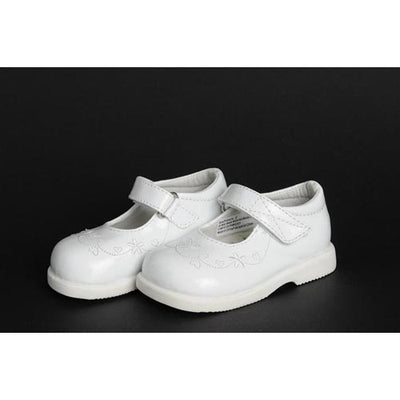 2655 Baby Shoes: PATENT WHITE