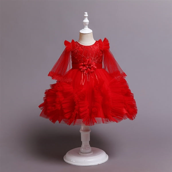 Arya Baby Dress: RED: FINAL SALE