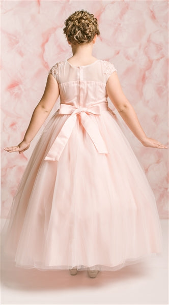 Willow Floor length Gown: PEACH